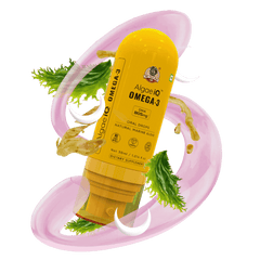 YogaManLab® AlgaeIQ Omega-3 with 800mg DHA | Plant Based, Vegan & Natural | For Improving Heart, Brain, Hair, Skin, Joint & Eye Health | Higest Absorption Formula | 30 Days Pack