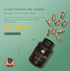 YogaManLab® Growth DNA - Ayurvedic Height Increaser Program | Growth Plate Activator | Guaranteed Results Formula | 100% Natural