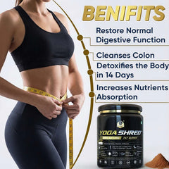 YogaManLab® YOGA SHRED - Burn Fat At-Home Ayurvedic Supplement Powder(Women) | Helps in Weight Loss & Boosting Energy | Ayurvedic & 100% Natural