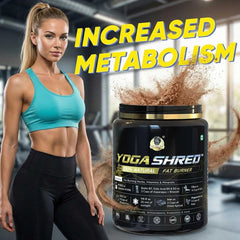 YogaManLab® YOGA SHRED - Burn Fat At-Home Ayurvedic Supplement Powder(Women) | Helps in Weight Loss & Boosting Energy | Ayurvedic & 100% Natural