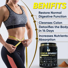YogaManLab® YOGA SHRED - Burn Fat At-Home Ayurvedic Supplement Powder(Women) | Helps in Weight Loss & Boosting Energy | Ayurvedic & 100% Natural