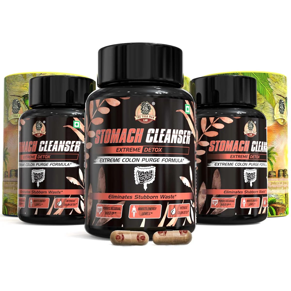 YogaManLab® STOMACH CLEANSER- Extreme Detox Ayurvedic Supplement | For People With Delayed Motion & Hard Stool | 100% Natural