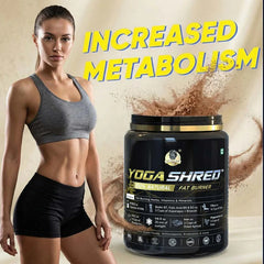 YogaManLab® YOGA SHRED - Burn Fat At-Home Ayurvedic Supplement Powder(Women) | Helps in Weight Loss & Boosting Energy | Ayurvedic & 100% Natural