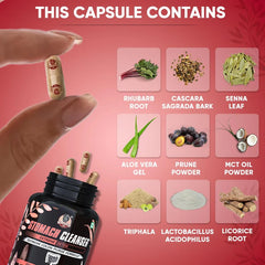 YogaManLab® STOMACH CLEANSER- Extreme Detox Ayurvedic Supplement | For People With Delayed Motion & Hard Stool | 100% Natural