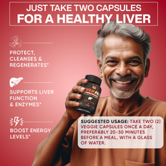 YogaManLab® Liver Pro - Fatty Liver Ayurvedic Supplement | Helps Restore Liver Health & Remove Toxins | 100% Natural & Ayurvedic | 28 Days Program