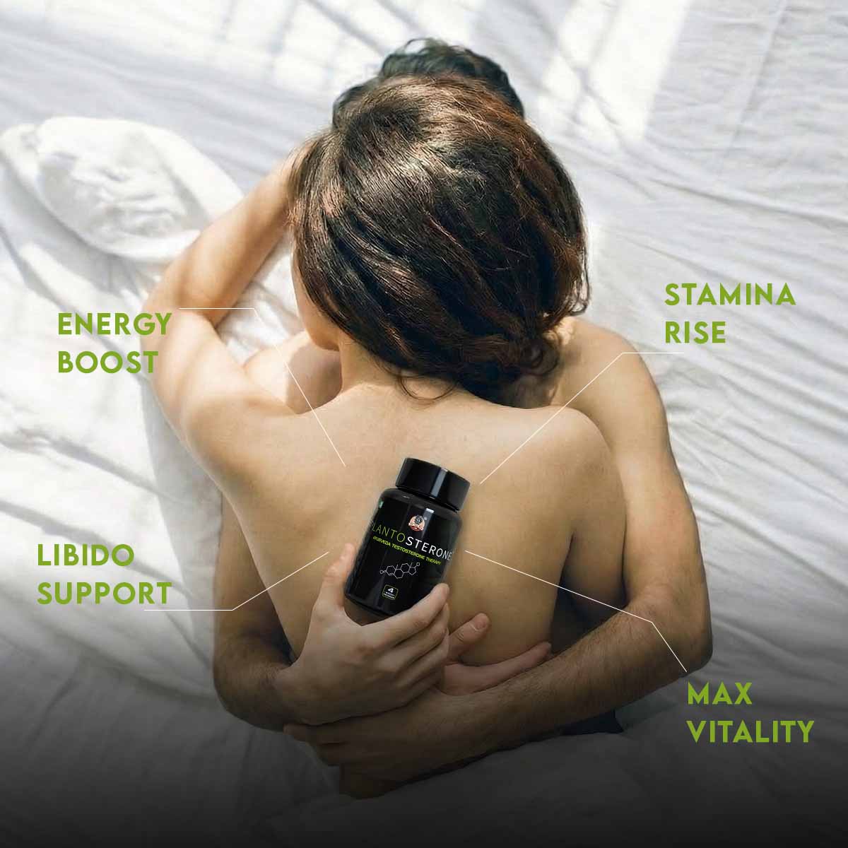 PLANTOSTERONE - Herbal Capsules - Male Drive & Libido Booster | Enhances Bedroom Performance | 100% Natural & Ayurvedic