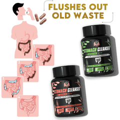 YogaManLab® STOMACH CLEANSER - Probiotic Detox & Flatter Belly Ayurvedic Supplement | 14-Days Program To Remove Constipation & Toxins | 100% Natural with Probiotics