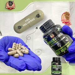 YogaManLab® Stomach Cleanser & Detox Capsules - Constipation Relief | 14-Days Detox Program To Remove Constipation & Toxins | 100% Natural with Probiotics