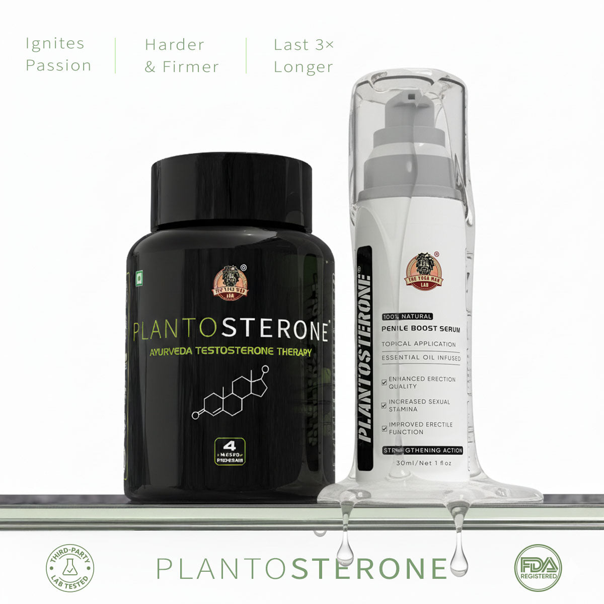 PLANTOSTERONE - Herbal Serum - Male Drive & Libido Booster | Enhances Bedroom Performance | 100% Natural & Ayurvedic