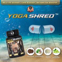 YogaManLab® YOGA SHRED - Home Fat Burner (Women) Ayurvedic Supplement | Thermogenic Weight Burner, Appetite Suppressant & Energy Booster | 100% Natural