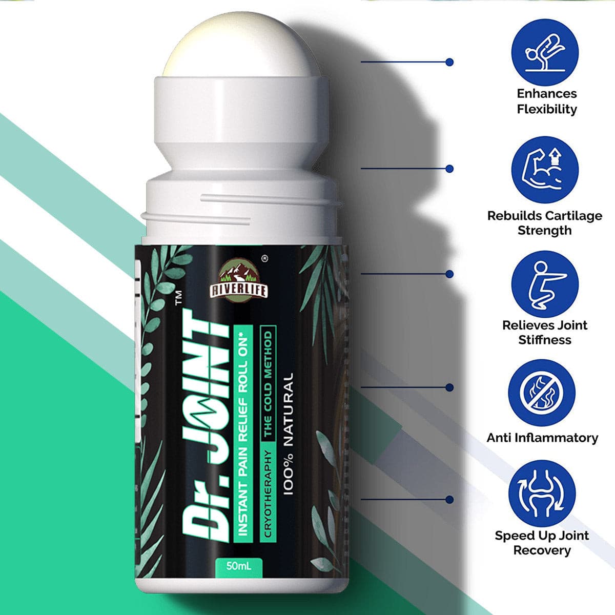 Dr. Joint Roll-On For Instant Pain Relief | Ayurvedic Oil Formula | 100% Natural Secondary image