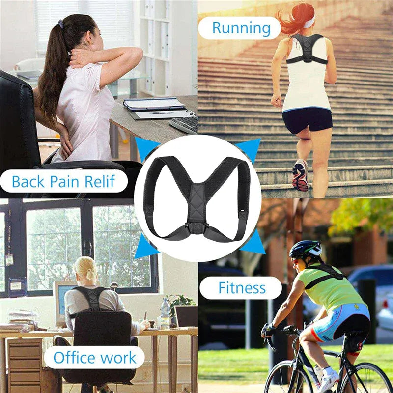 YogaManLab® Posture Corrector Belt - Back Pain, Hips Pain, Sciatica Pain - Corrects Hump Back