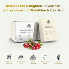 YogaManLab® Glutathione Skin Whitening Kojic Acid Soap | Makes Skin Bright & Glowing | Glutathione, Chandan, Haldi, Kesar, Sandal Wood and Saffron Soap | For Men & Women Skin