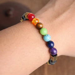 Ancient Yantra - Tiger Eye Stone Chakra Yantra - For Men