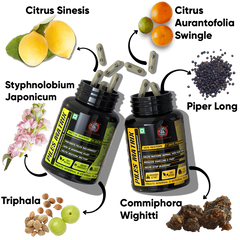 YogaManLab® PILES MATRIX - Vein Restore + Rectum Restore Ayurvedic Supplements + Herbal Remedies Diet Booklet | Relives Pain & Shrinks Mass | 100% Natural