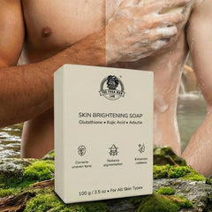 YogaManLab® Glutathione Skin Whitening Kojic Acid Soap | Makes Skin Bright & Glowing | Glutathione, Chandan, Haldi, Kesar, Sandal Wood and Saffron Soap | For Men & Women Skin