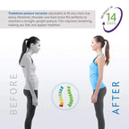 YogaManLab® Posture Corrector Belt - Back Pain, Hips Pain, Sciatica Pain - Corrects Hump Back