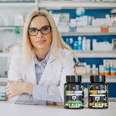 YogaManLab® STOMACH CLEANSER KIT- Extreme Purge + Intestine Detox + Daily Fiber Cleanse (3 Ayurvedic Supplements) | Probiotic Soluble Fiber Formula For Smooth Bowel Movement | 100% Natural