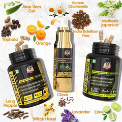 YogaManLab® PILES MATRIX - Ayurvedic Medicines for Piles Home Treatment | With Capsules, Lepam & Diet Booklet | Relives Pain & Itching, Shrinks Mass, & Treats Constipation | 100% Natural