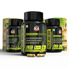 PILES MATRIX - RECTUM RESTORE Ayurvedic Supplement | Shrink Piles Lumps & Mass and Treats Constipation | 100% Natural