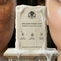 YogaManLab® Glutathione Skin Whitening Kojic Acid Soap | Makes Skin Bright & Glowing | Glutathione, Chandan, Haldi, Kesar, Sandal Wood and Saffron Soap | For Men & Women Skin