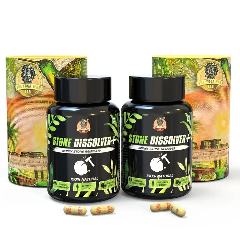 YogaManLab® STONE DISSOLVER+ - Stone Remover Ayurvedic Supplement | 100% Natural & Plant Based