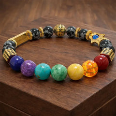 Ancient Yantra - Tiger Eye Stone Chakra Yantra - For Women