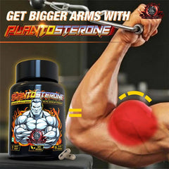 YogaManLab® PLANTOSTERONE - Ayurvedic Muscle Builder & Testosterone Booster | Helps Increase Muscle Size & Body Weight| 100% Natural