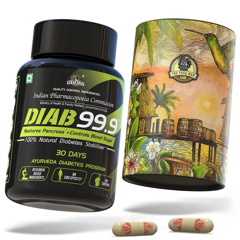 YogaManLab® Diab 99.9 Type-2 Ayurvedic Sugar Reversal Program | Get Free Doctor & Dietitian Reversal Consultation | 100% Natural