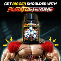 YogaManLab® PLANTOSTERONE - Ayurvedic Muscle Builder & Testosterone Booster | Helps Increase Muscle Size & Body Weight| 100% Natural