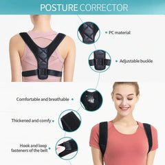 YogaManLab® Posture Corrector Belt - Back Pain, Hips Pain, Sciatica Pain - Corrects Hump Back