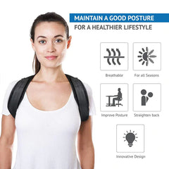 YogaManLab® Posture Corrector Belt - Back Pain, Hips Pain, Sciatica Pain - Corrects Hump Back