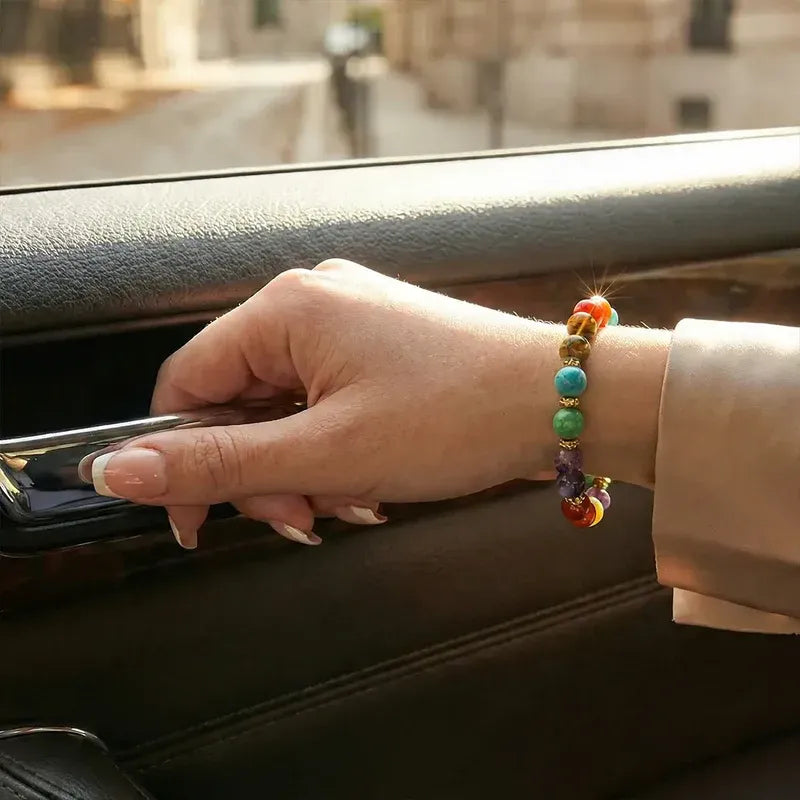 Ancient Yantra - Tiger Eye Stone Chakra Yantra - For Women