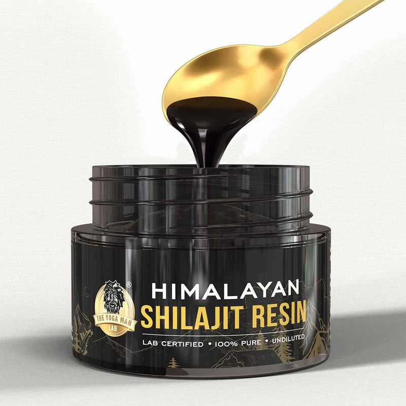 YogaManLab® Himalayan Shilajit Resin Gold | High Fulvic Acid & 87 Trace Minerals | Lab Certified, 100% Natural | 10gm Pack Secondary image