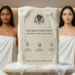 YogaManLab® Glutathione Skin Whitening Kojic Acid Soap | Makes Skin Bright & Glowing | Glutathione, Chandan, Haldi, Kesar, Sandal Wood and Saffron Soap | For Men & Women Skin