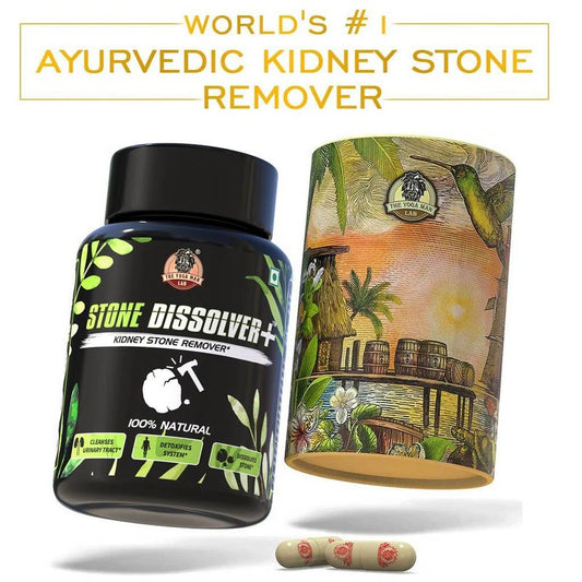 YogaManLab® STONE DISSOLVER+ - Stone Remover Ayurvedic Supplement | 100% Natural & Plant Based