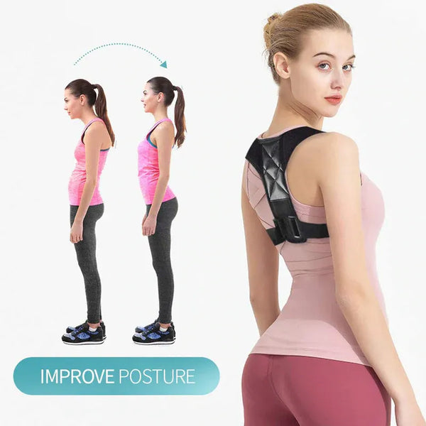 YogaManLab® Posture Corrector Belt - Back Pain, Hips Pain, Sciatica Pain - Corrects Hump Back