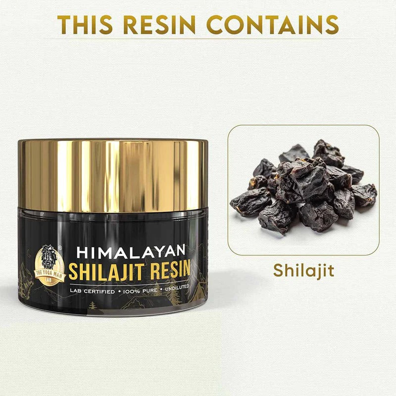 YogaManLab® Himalayan Shilajit Resin Gold Grade | High Fulvic Acid & 87 Trace Minerals | Lab Certified, 100% Natural | 20gm Pack Secondary image