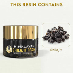 YogaManLab® Himalayan Shilajit Resin Gold | High Fulvic Acid & 87 Trace Minerals | Lab Certified, 100% Natural | 10gm Pack