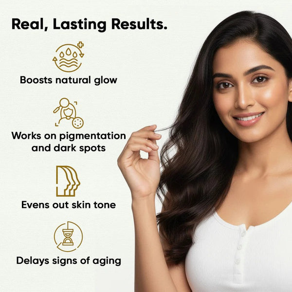 YogaManLab® 10% Pure Vitamin-C & 0.5% Ferulic Acid Face Serum | Brightens Dull Skin, Evens Tone