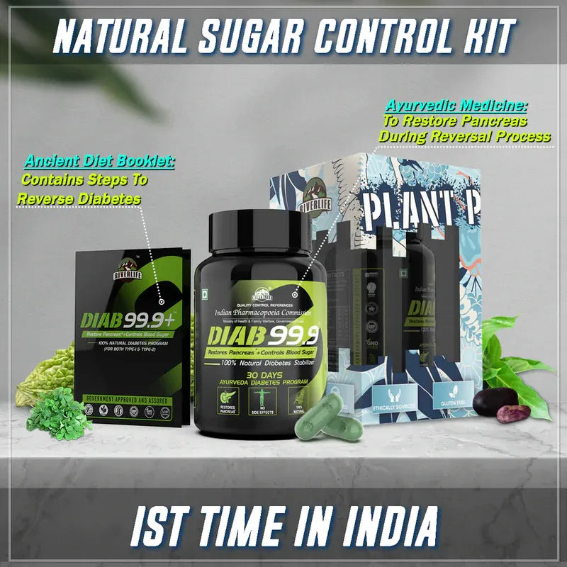 YogaManLab® Diab 99.9 Type-2 Ayurvedic Sugar Reversal Program | Get Free Doctor & Dietitian Reversal Consultation | 100% Natural