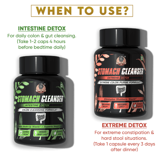 YogaManLab® STOMACH CLEANSER - Probiotic Detox & Flatter Belly Ayurvedic Supplement | 14-Days Program To Remove Constipation & Toxins | 100% Natural with Probiotics