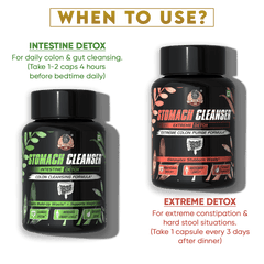 YogaManLab® STOMACH CLEANSER - Probiotic Detox & Flatter Belly Ayurvedic Supplement | 14-Days Program To Remove Constipation & Toxins | 100% Natural with Probiotics