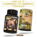 YogaManLab® YOGA SHRED - Home Fat Burner (Women) Ayurvedic Supplement | Thermogenic Weight Burner, Appetite Suppressant & Energy Booster | 100% Natural